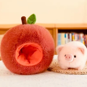Pig- Inspired Pink Plush Toy Set – Soft Cartoon Animal Dolls for Cute Room Decor & Gifts