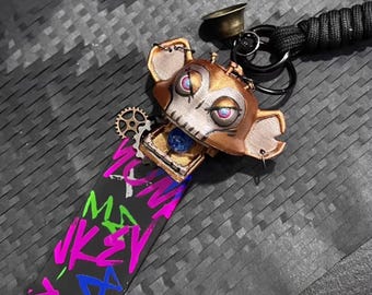 Jinx&#39;s Chomper Monkey Keychain,Jinx Collectible Ornaments,Perfect Gift For Fan,Cosplay Conference,Gift For Gamer, Jinx&#39;s Fan Creation,Arcane