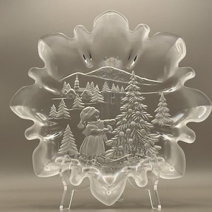 Vintage 13&quot; Round Platter Christmas Story Collection by Mikasa