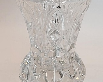 Vintage Lead Cut Crystal Bud Vase or Toothpick Holder by Kristal Zajecar