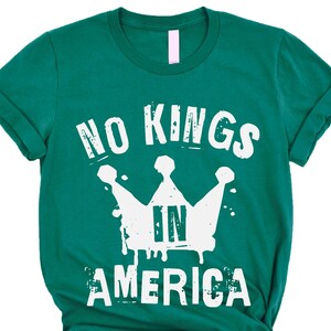 Anti Trump Political Shirt, No Kings In America Tee, Patriotic Protest Shirt, Anti Maga Democracy Shirt, 4th of July Liberal Gift