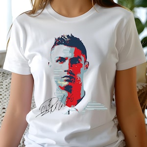 Ronaldo Shirt, Soccer Fan Shirt, Football Shirt, Birthday Gift for Him, Ronaldo Fan Tee, Gift for Football Lovers
