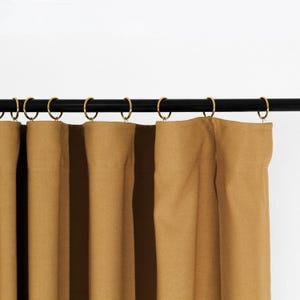 Linen Blackout Curtains - Custom Lengths | 13 Color Options | Elegant and Functional Drapes | Light Blocking & Noise Reducing Panels
