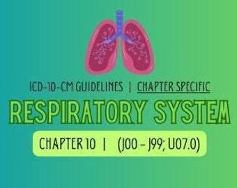 以下が含まれることがあります： 呼吸器系に関するICD-10-CMガイドライン、第10章、コード100-199およびU07.0を網羅。