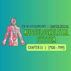 Può includere: Linee guida ICD-10-CM per il sistema muscoloscheletrico, capitolo 13 (M00-M99).
