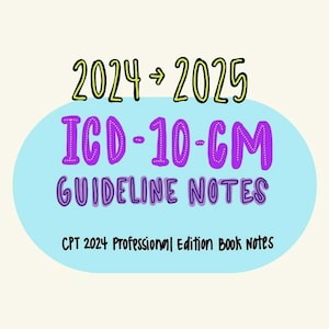 ICD-10-CM Richtlinienvermerk (2025 - AKTUALISIERT)