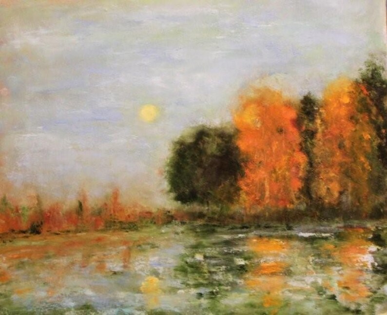 Autumn trees, Amparo Lopez Paintings, Original Oil Painting, image 1