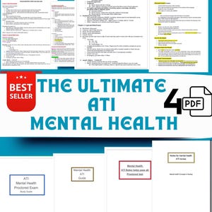 ATI Mental Health Exam Study Guide: Comprehensive Review (4 PDF Downloads