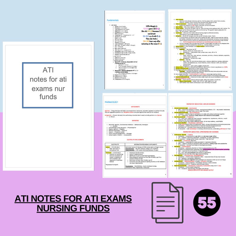 Get Level 2 or More ATI Fundamental Study Guide Comprehensive Nursing ...