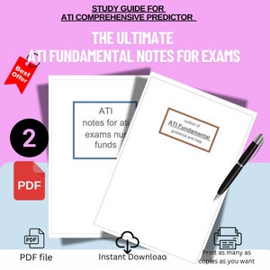 ATI Fundamentals Study Guide: Comprehensive Nursing Exam Prep (Digital Download)