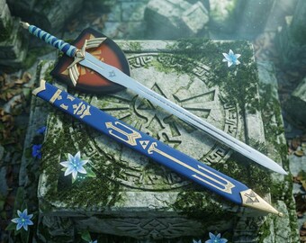 Premier-Series Zelda Master Blade Art | Azure 2026 Signature St. Patrick’s Display Gift