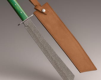 Hand-Forged 13" Fillet Knife | J2 Steel Etched Blade | Stag Horn & Rosewood Handle | Precision Fishing and Chef Knife | Custom Gift