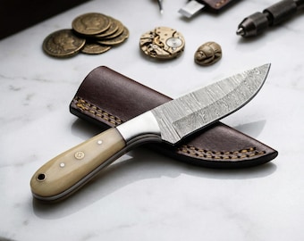Antiquarian-Archive 8" Damascus Static Relic | Ivory-Tone 2026 Premier Signature Heritage Art