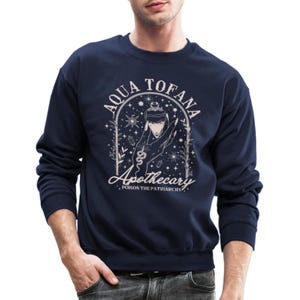 Aqua Tofana Apothecary Crewneck Sweatshirt