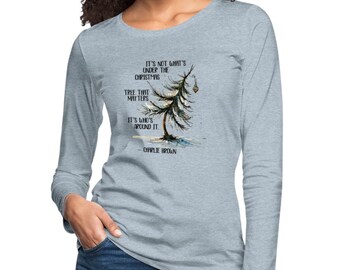 Charlie Brown Christmas tree Women&#39;s Long Sleeve T-Shirt