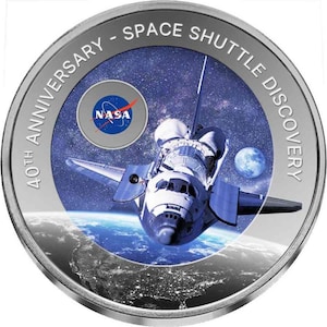 Transbordador espacial Discovery de Ghana 2024, 1 oz de titanio