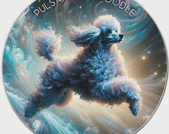 Nebula Dogs  Pulsara The Poodle 1 Oz Silver Coin