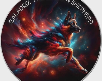 Nebula Dogs  Gladrix The German Shaphard 1 Oz Silver Coin