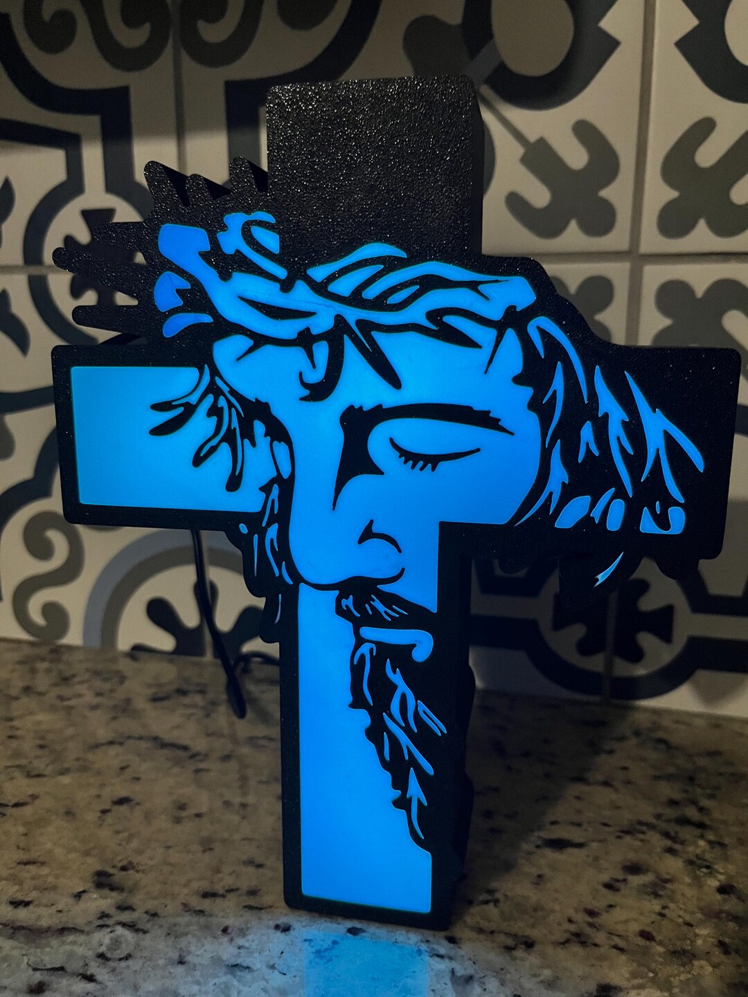 LED Christ Cross Lightbox - Etsy