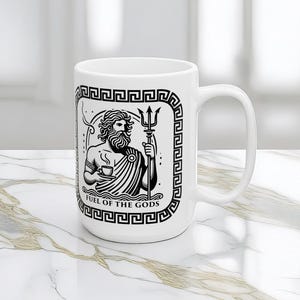 Poseidon Mug | 11oz or 15oz Greek Mythology Coffee Cup