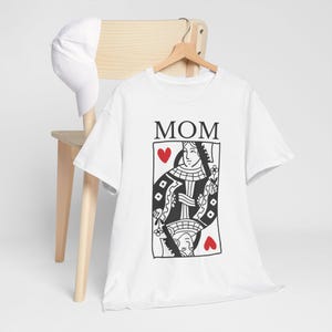 Camiseta personalizada de pôquer da Rainha de Copas para mulheres, traje de cassino, presente para ela, camiseta de baralho