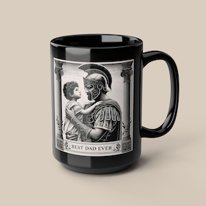 Hector Greek Mythology Coffee Mug: Heroic Dad Gift