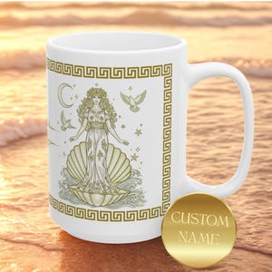 Personalized Aphrodite Mug | 11oz or 15oz Greek Goddess Coffee Cup