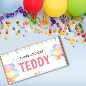 Instant download editable template to make gifting personalised chocolate bars quick, easy and stress free.