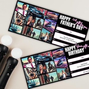 Bearbeitbarer Gaming-Geschenkgutschein, Geschenkkarte für digitaler Download-Gamer, Spiel-Pre-Release-Geschenkkarte, druckbarer Geburtstagsgeschenkgutschein für Gamer