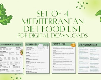Mediterranean Diet Food List & Eating Guide (PDF Download)