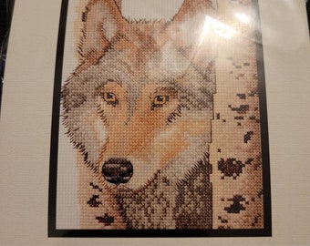 Bucilla Wolf cross stitch kit