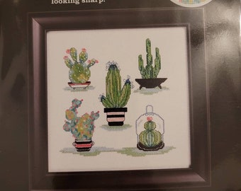 Cactus Garden cross stitch kit