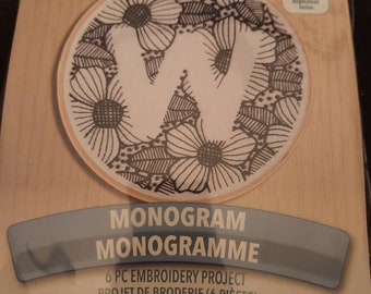 Monogram embroidery kit