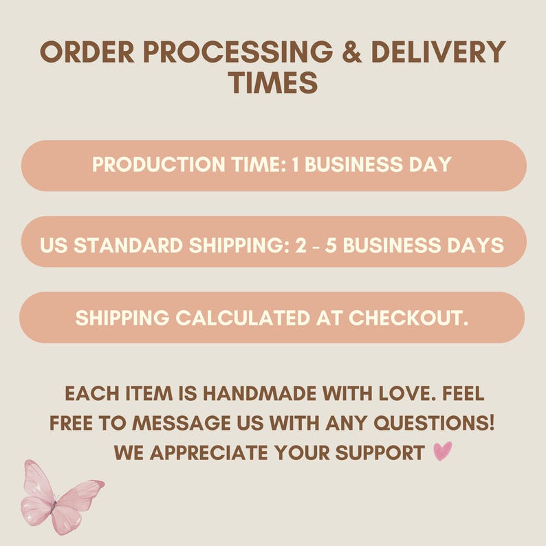 Order processing and delivery timeline for personalized grandma shirts – includes production and shipping time.