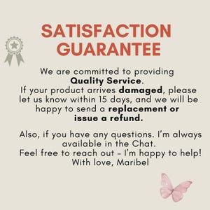 Satisfaction guarantee badge – we ensure your personalized Gigi shirt arrives in perfect condition or we replace it.