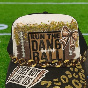 Football-run the dang ball trucker hat