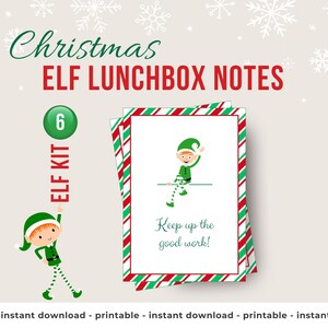 Printable Christmas ELF Kit ELF Lunchbox Notes Elf on the Shelf Elf ...