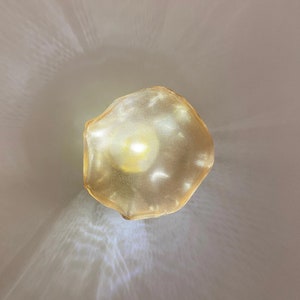Natural Glass Sconce, Handmade Sconce, Modern Sconce, Stylish Wall Lamp, Blown Glass Sconce, Bedroom Wall Sconce, Elegant Bedside Sconce