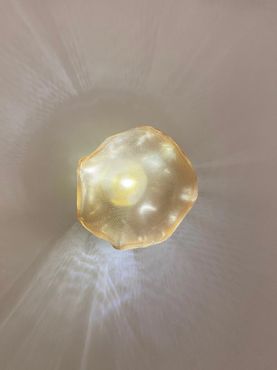Natural Glass Sconce, Handmade Sconce, Modern Sconce, Stylish Wall Lamp, Blown Glass Sconce, Bedroom Wall Sconce, Elegant Bedside Sconce