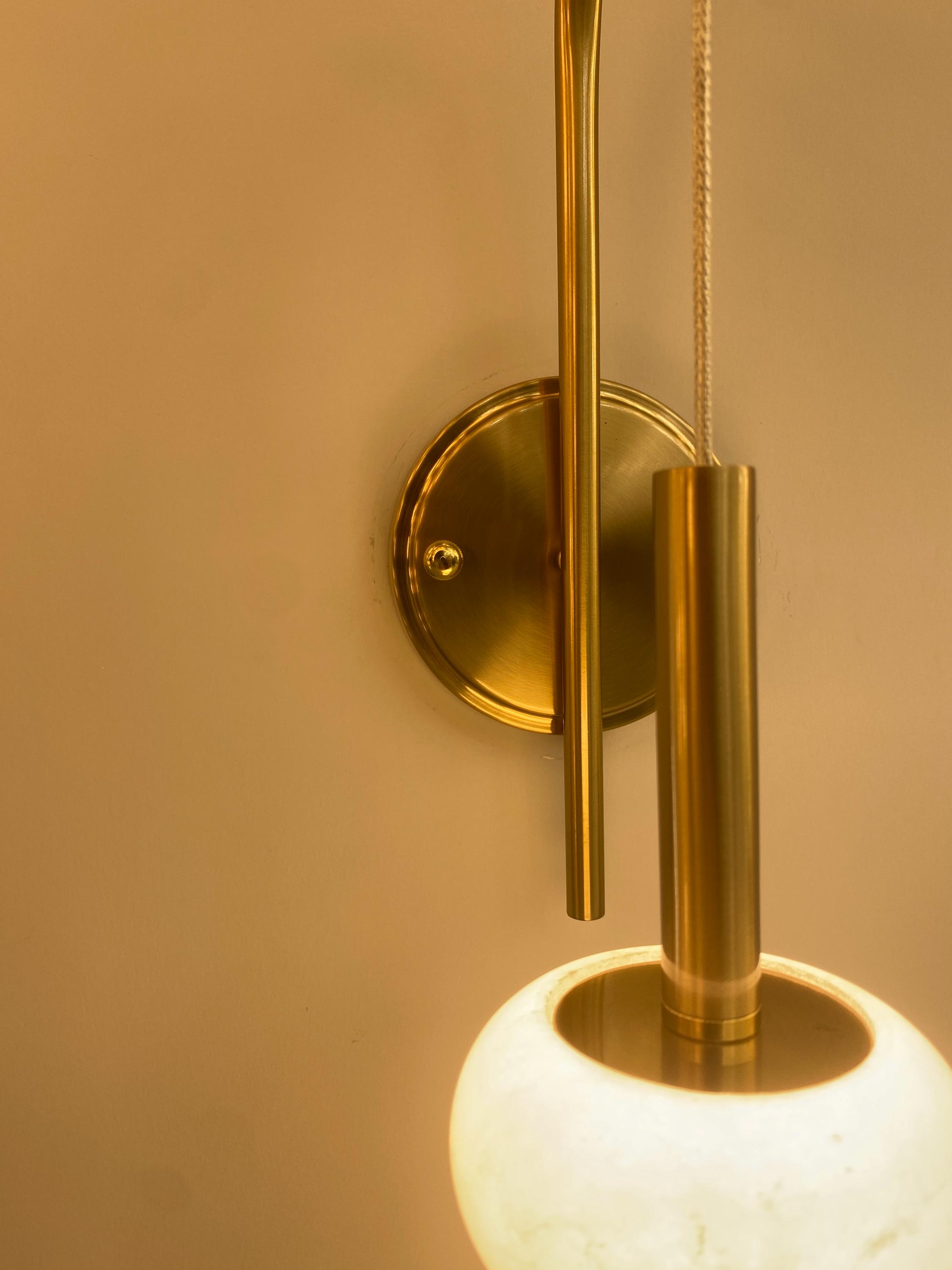 Marble Wall Sconce, Marble Lighting, in Stock, Contemporary Sconce ...