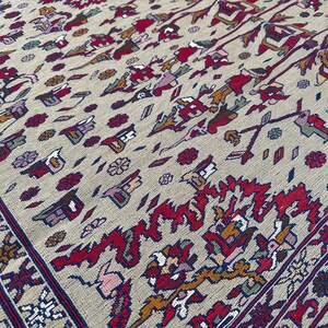 Flachgewebe Teppich Kunstvoll Textur: 2,5x2,5m Handgeknüpfter Bester Teppich des afghanischen Landteppichs Bild 16