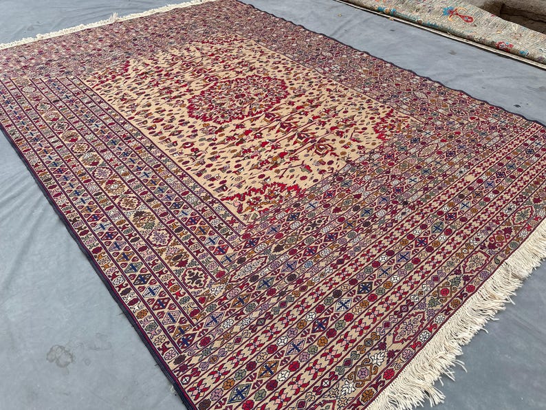 Flachgewebe Teppich Kunstvoll Textur: 2,5x2,5m Handgeknüpfter Bester Teppich des afghanischen Landteppichs Bild 13
