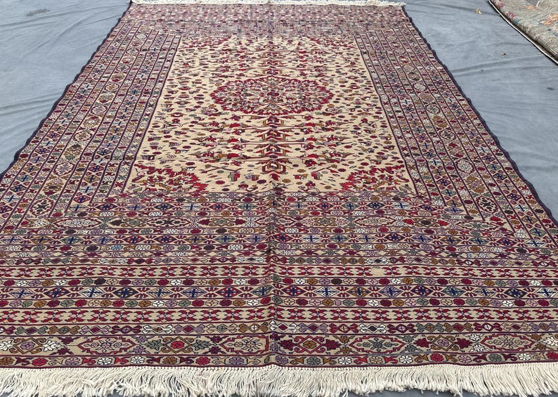 Flachgewebe Teppich Kunstvoll Textur: 2,5x2,5m Handgeknüpfter Bester Teppich des afghanischen Landteppichs Bild 14