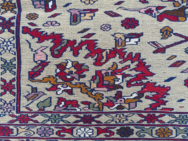 Flachgewebe Teppich Kunstvoll Textur: 2,5x2,5m Handgeknüpfter Bester Teppich des afghanischen Landteppichs Bild 5