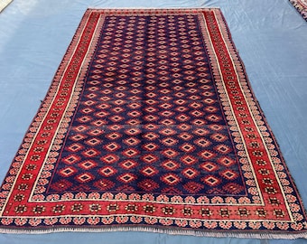 Tapete Baluch de lã feito à mão, autêntico do Afeganistão, enorme, perfeito para qualquer ambiente (1,70 x 2,70 m).