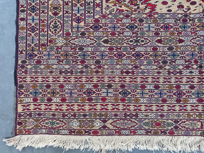 Flachgewebe Teppich Kunstvoll Textur: 2,5x2,5m Handgeknüpfter Bester Teppich des afghanischen Landteppichs Bild 6
