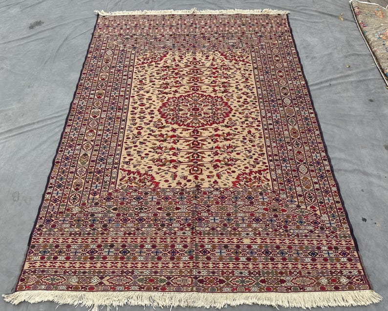 Flachgewebe Teppich Kunstvoll Textur: 2,5x2,5m Handgeknüpfter Bester Teppich des afghanischen Landteppichs Bild 1