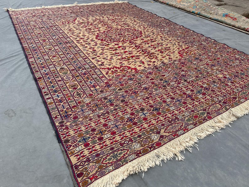 Flachgewebe Teppich Kunstvoll Textur: 2,5x2,5m Handgeknüpfter Bester Teppich des afghanischen Landteppichs Bild 7