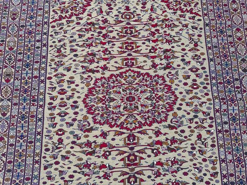 Flachgewebe Teppich Kunstvoll Textur: 2,5x2,5m Handgeknüpfter Bester Teppich des afghanischen Landteppichs Bild 2