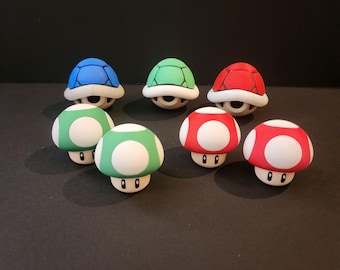 Encantadores hongos de Super Mario: coleccionables impresos en 3D